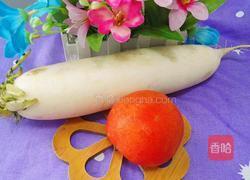 白萝卜开花的做法图解1