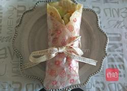 葱油饼牛排卷的做法图解7