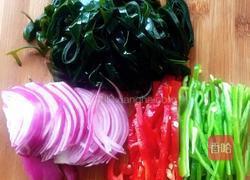 双椒海带丝的做法图解2