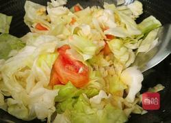 番茄炒莲花白的做法图解7