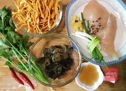 虫草花拌鸡胸肉的做法图解1