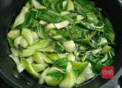 油菜炒香菇的做法图解8