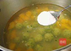 芒果菠菜圆子汤的做法图解13