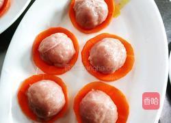 碧绿蒸肉丸的做法图解2
