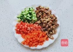 鹅肝肠炒饭的做法图解3