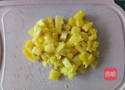 菠萝虾仁炒饭的做法图解6