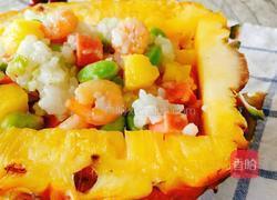 菠萝虾仁炒饭的做法图解14