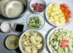 米饭素炖菜的做法图解1