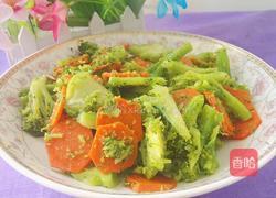 胡萝卜炒西兰花的做法图解13