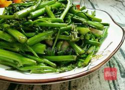 蒜香芦笋花的做法图解9