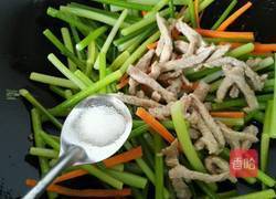 蒜薹炒肉丝的做法图解7