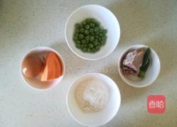 青豆羊肉蒸丸子 宝宝辅食营养食谱菜谱的做法图解1