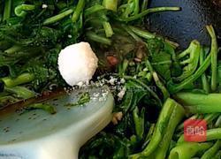 菠菜独面筋的做法图解4