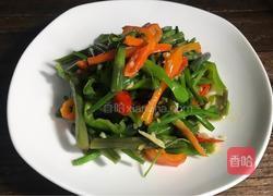 双椒炒野芹菜梗的做法图解15