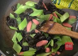 火腿木耳炒莴笋的做法图解5