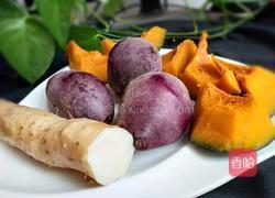 蒸紫薯山药南瓜的做法图解6