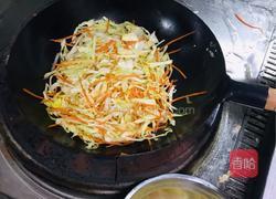 素菜炒饼的做法图解4