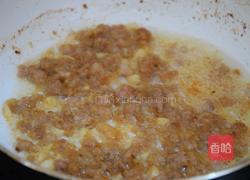 蒜香肉末西兰花的做法图解4