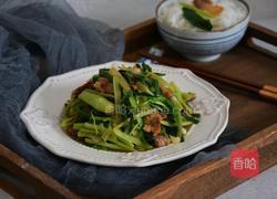 香芹蒜苗炒肉的做法图解6