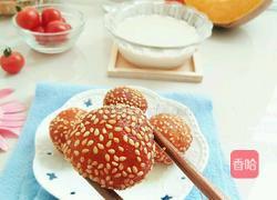 南瓜芝麻球的做法图解6