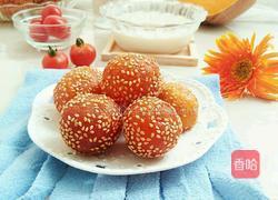 南瓜芝麻球的做法图解8