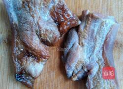 干豆角蒸腊肉的做法图解2