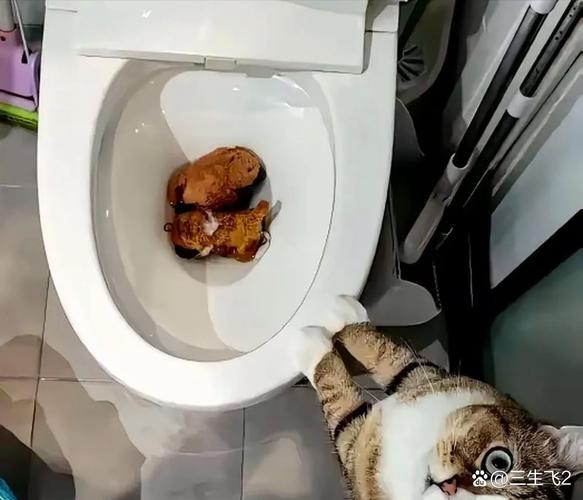 主人晚上起来上厕所，抬头看到猫瞬间清醒：大半夜干啥呢