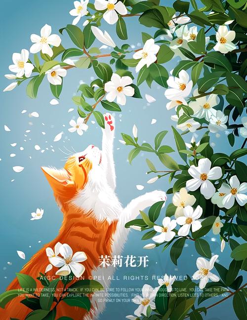 视频：猫咪可以嗅闻茉莉花吗？