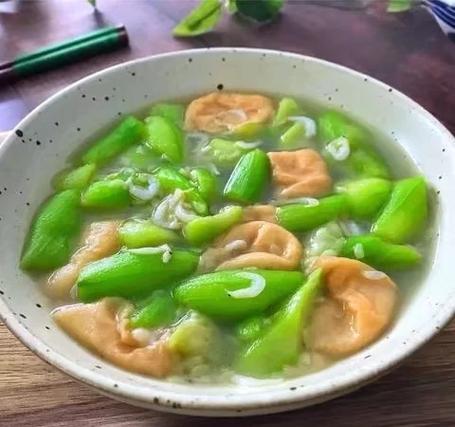 丝瓜面筋酿虾滑